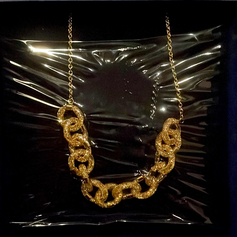 Swarovski gold crystal necklace size 42cm NEW never worn